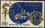 Stamps : Africa : Morocco :  1917-1967  LIONS INTERNATIONAL