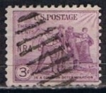 Stamps United States -  Scott  732 Grupo de Hombres (8)