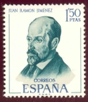 Stamps Spain -  1970 Literatos Españoles. Juan Ramon Jimenez - Edifil:1992