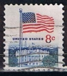 Stamps United States -  Scott  1338F Bandera (4)