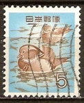 Stamps Japan -  Los patos mandarín.