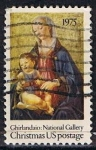 Stamps United States -  Scott  1579 Navidad  madonna (5)