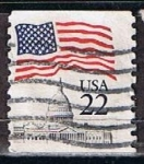 Stamps United States -  Scott  2115 Bandera (4)