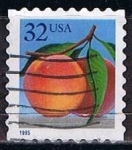 Stamps United States -  Scott  2487 Melocoton (9)