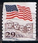 Stamps United States -  Scott  2523 Bamdera Mt. Rusmore