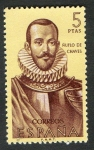 Sellos de Europa - Espa�a -  1381- Forjadores de América. Ñuflo de Chaves (1518-1568 ).