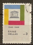 Stamps Greece -  20a.Aniv UNESCO 1946-1966.