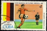 Sellos del Mundo : America : Cuba : Copa Mundial de Futbol Mexico-86.- R. F. ALEMANA