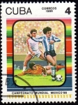 Sellos de America - Cuba -  Campeonato Mundial Mexico` 86