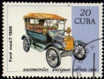 Sellos del Mundo : America : Cuba : Automoviles Antiguos.- Ford mod. T   1908