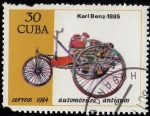 Sellos del Mundo : America : Cuba : Automoviles Antiguos.- Karl Benz  1885