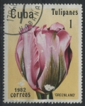 Stamps Cuba -  Tulipanes - Greenland