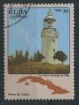 Sellos de America - Cuba -  Faros - Morro Santiago de Cuba