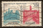 Stamps France -  Hermanamiento de París-Roma.