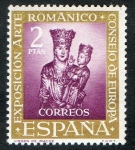 Stamps Spain -  1367-  VII Exposición del Consejo de Europa. Virgen de Irache.