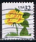 Stamps United States -  Scott  3049 Rosa Amarilla (4)