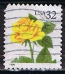 Stamps United States -  Scott  3049 Rosa Amarilla (6)