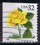 Stamps United States -  Scott  3049 Rosa Amarilla (8)