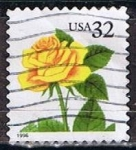 Stamps United States -  Scott  3049 Rosa Amarilla (9)