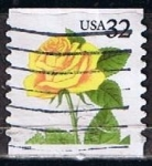 Stamps United States -  Scott  3054 Rosa Amarilla (3)