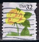 Stamps United States -  Scott  3054 Rosa Amarilla (8)