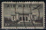 Stamps United States -  Scott  C34 Pan-american Union building (5)