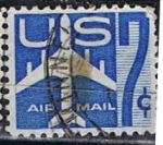 Stamps United States -  Scott  C51 Avion Azul