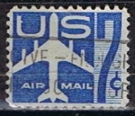 Stamps United States -  Scott  C51 Avion azul   (2)