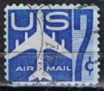 Sellos de America - Estados Unidos -  Scott  C51 Avion Azul (2)