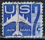 Stamps United States -  Scott  C51 Avion Azul (2)