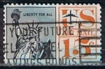 Stamps United States -  Scott  C63 Estatua de Livertad (3)