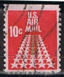 Stamps United States -  Scott  C72 Estrellas (5)