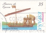 Stamps Spain -  barcos de epoca-embarcación real