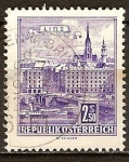 Stamps Austria -  Puente sobre el Danubio en Linz (a). 