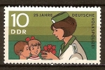 Stamps Germany -  25 años de la Policía Popular Alemana-DDR.