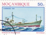 Sellos de Africa - Mozambique -  barcos de Mozambique- matchedje