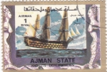 Stamps United Arab Emirates -  barcos- carabelas