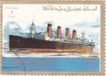 Stamps : Asia : United_Arab_Emirates :  buques-titanic