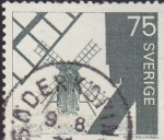 Stamps Sweden -  moliños de viento