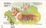 Stamps Oman -  Royal Wedding- perro y castillo de Balmoral