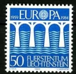 Stamps Liechtenstein -  Tema Europa