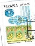 Stamps Spain -  L Aniversario de la F.A.O.