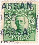 Sellos de Europa - Suecia -  GUSTAVO V 1910-19 Y&T Nº 62