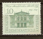 Stamps Germany -  	  150a Aniversario del nacimiento de Felix Mendelssohn-Bartholdy (compositor)DDR