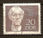 Stamps : Europe : Germany :  Otto Nagel 1894-1967 (pintor)DDR.