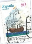 Stamps Spain -  Barcos de Epoca. Navío El Catalán