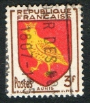 Stamps France -  Escudo de Aunis . Ivert 1004