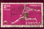 Sellos del Mundo : Europa : Espa�a : 1960 Deportes. Futbol- Edifil:1313
