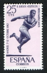 Stamps Spain -  1450- Juegos Atléticos Iberoamericanos. Disco.