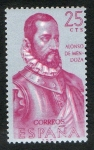 Stamps Spain -  1454- Forjadores de América. Alonso de Mendoza.